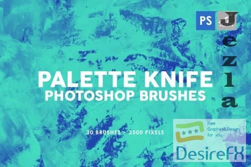 30 Palette Knife Photoshop Stamp Brushes 3