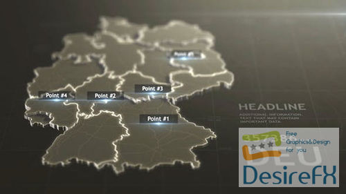 3D Germany Map 29592511
