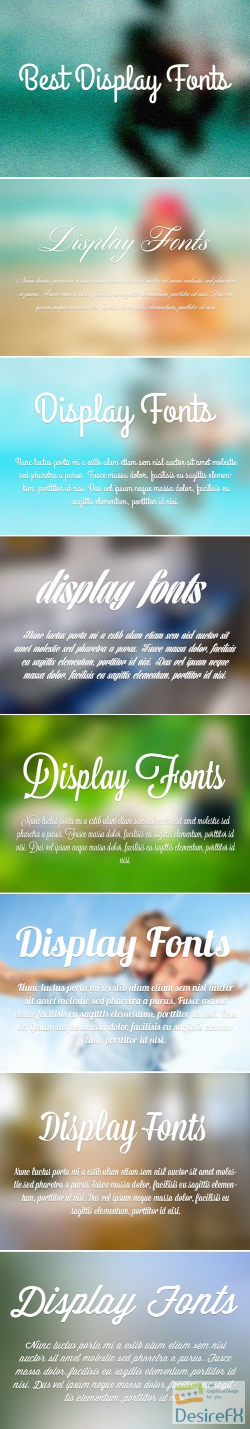 Best 7 Display Fonts Collection for Designers
