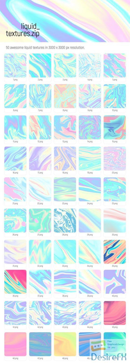 50 Awesome Liquid Textures Pack