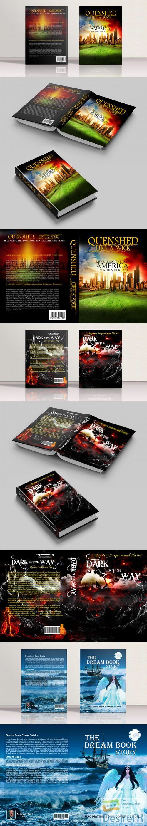 Suspense Historical &amp; Story Book Cover Design PSD Templates