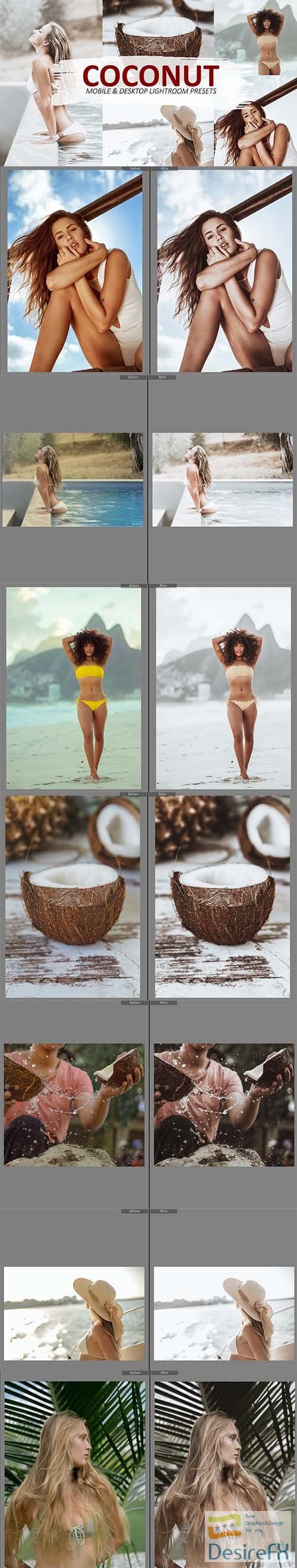 CreativeMarket - Lightroom presets coconut tan 5610