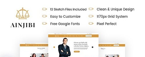 Ainjibi - Attorney and Lawyer Template