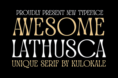 Awesome Lathusca Serif Font