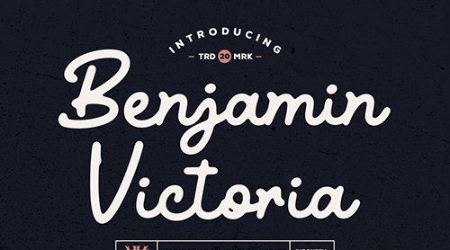 Benjamin Victoria - Retro Script Font