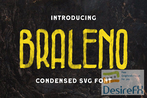 Braleno - Condensed SVG Font