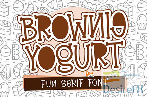 Brownie Yogurt - Fun Serif Font