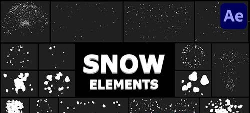 Cartoon Snowflakes Pack | After Effects 29733693