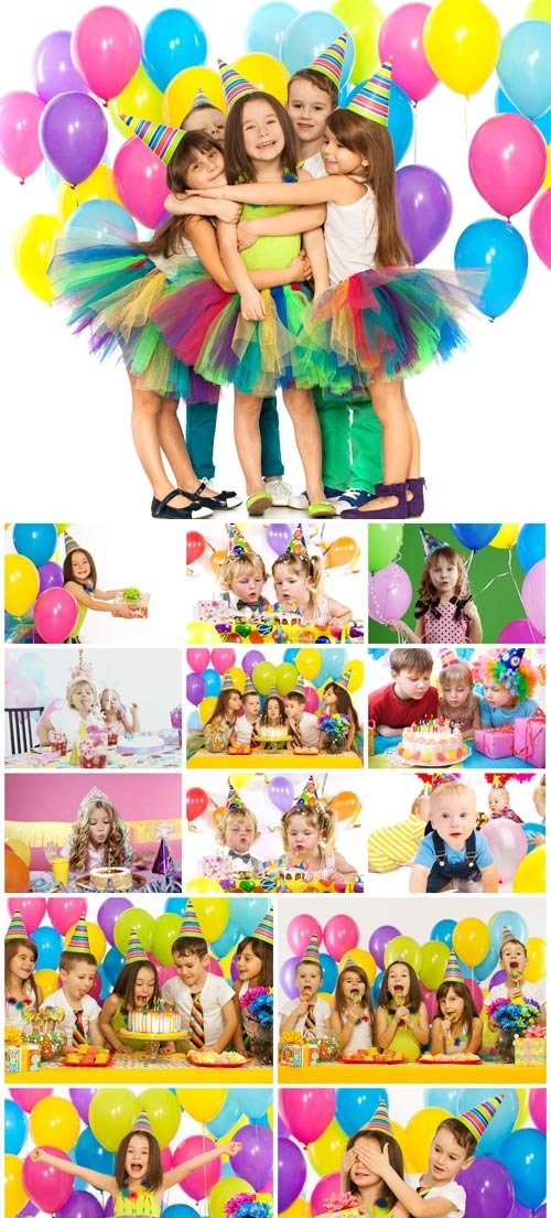 Children's birthday stock photo