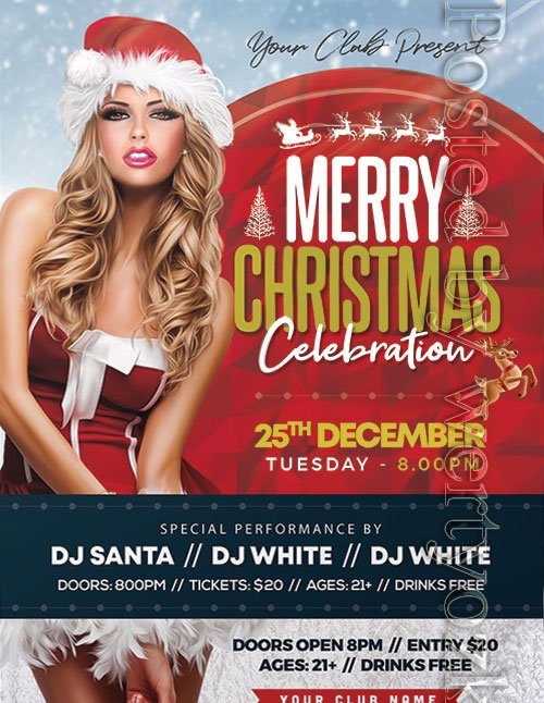 Christmas Party 3 - Premium flyer psd template