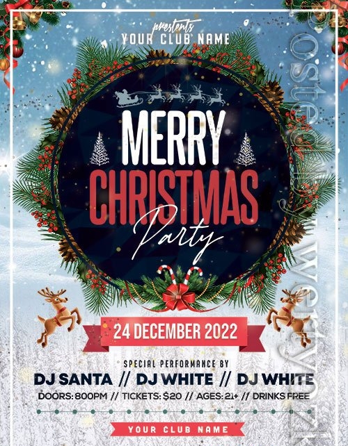 Christmas Party 4 - Premium flyer psd template