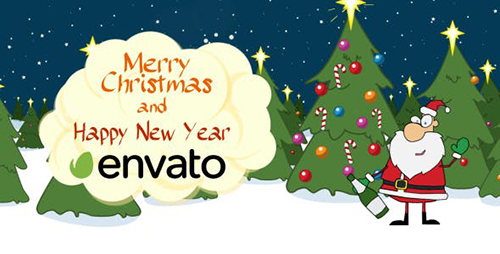 Christmas Santa Opening Wine 13625508