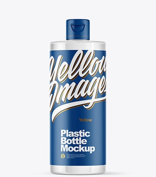 Clear Plastic Bottle Mockup 51518