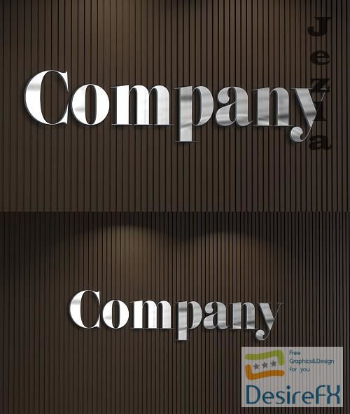 Company Logo on Wooden Wall Mockup 400052420