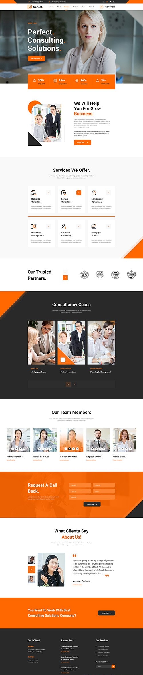 Conset - Business Consulting Template