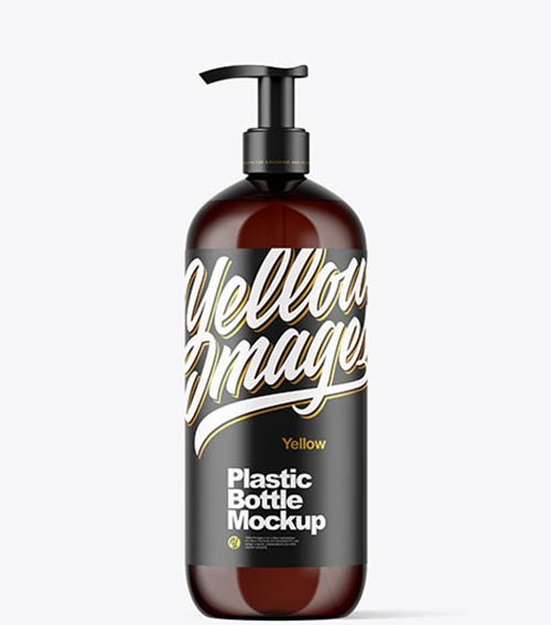 Cosmetic Bottle with Pump Mockup 51662