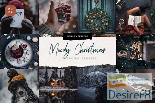 CreativeMarket - 4 Moody Christmas Presets Pack 5679586