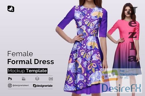CreativeMarket - Female Formal Dress Mockup 5142741