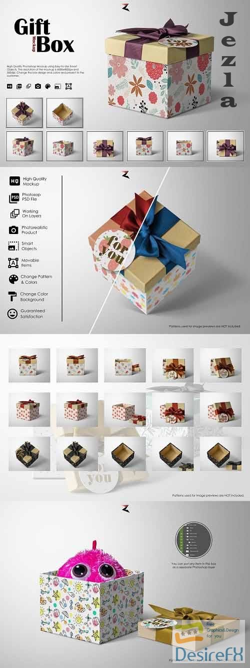 CreativeMarket - Gift Box Mockup 6K 5570092