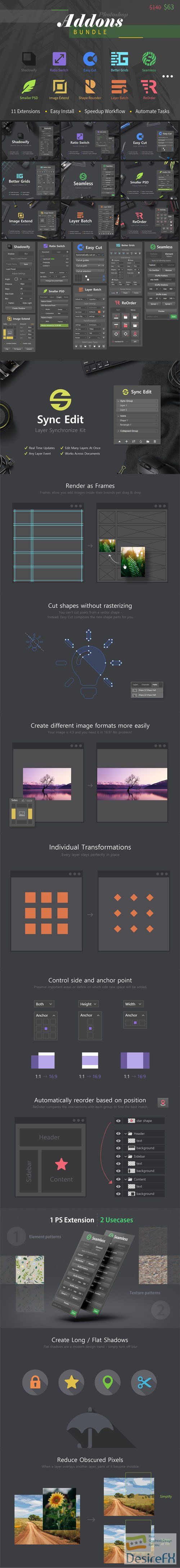 CreativeMarket - Photoshop Add-Ons ZXP Bundle