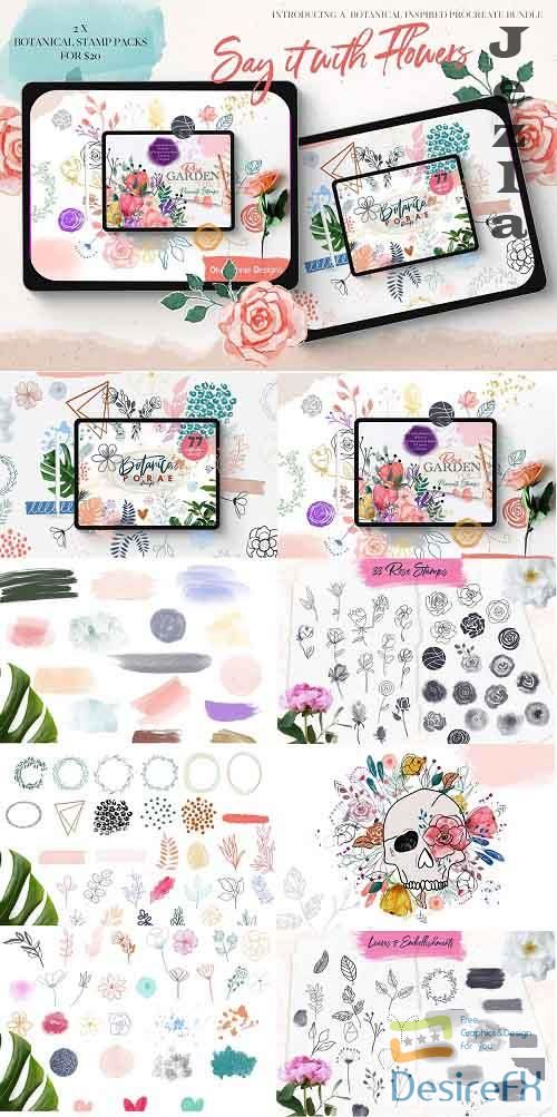 CreativeMarket - Say It With Flowers Bundle Pack - 4692468