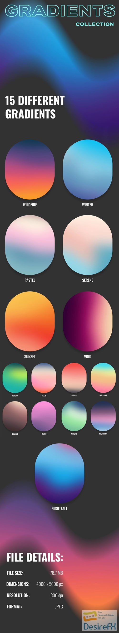 15 Different Gradients Pack