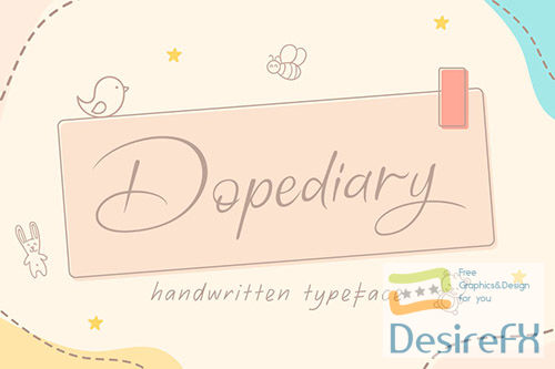 Dopediary Handwritten Typeface