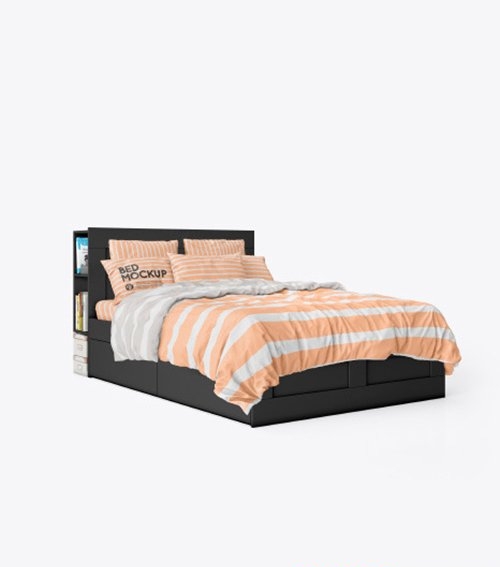 Double Bed Mockup 56027
