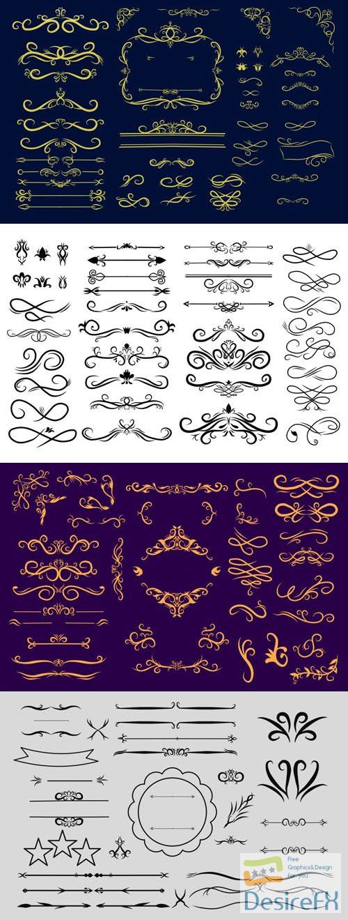 Premium Quality of Ornaments Vector Illustration Collection