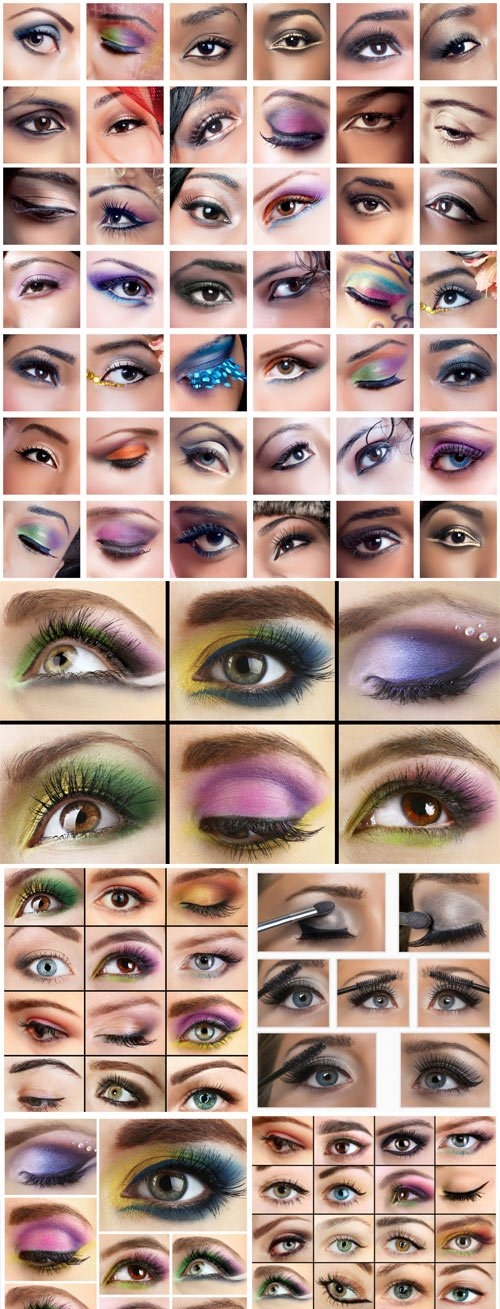 Eye makeup stock photo
