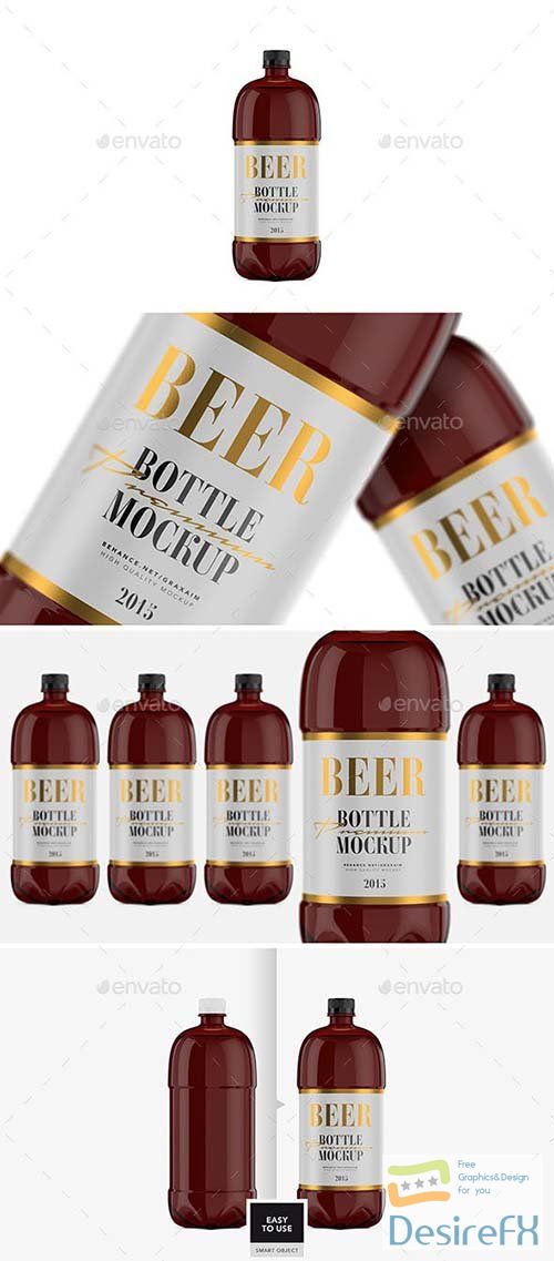 GraphicRiver - Beer Bottle - Amber PET - Mockup 29782891