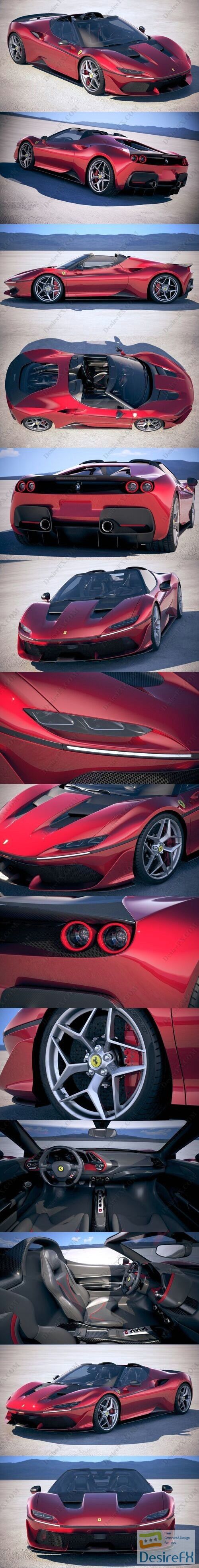 Ferrari J50 2017 3D Model
