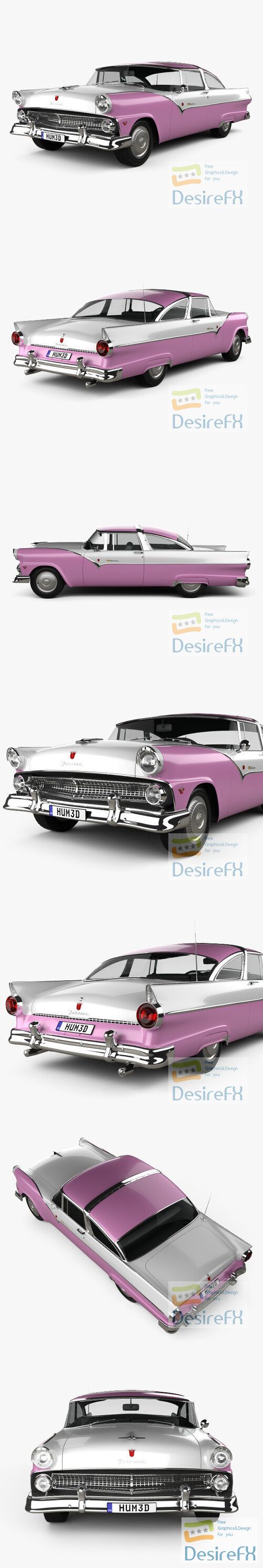 Ford Crown Victoria 1955 3D Model
