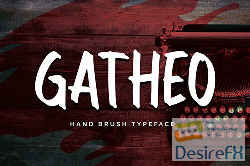 Gatheo - Hand Brush Typeface