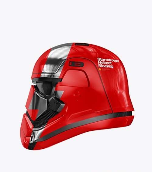 Glossy Stormtrooper Helmet Mockup 43096