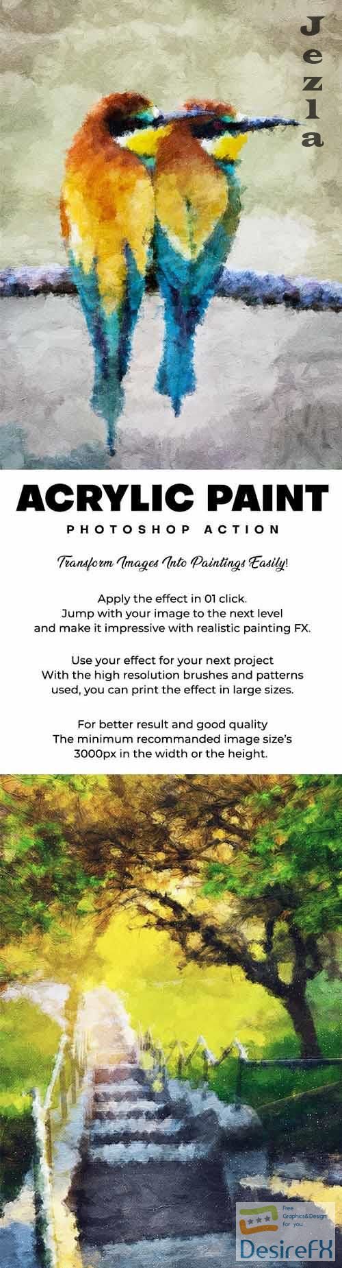 GraphicRiver - Acrylic Paint Photoshop Action - 29558035