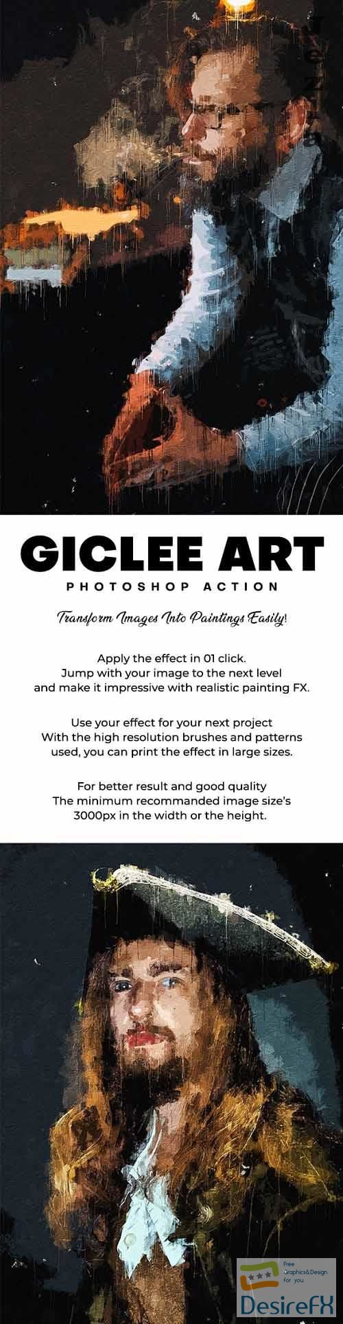 GraphicRiver - Giclee Art - Realistic Painting Photoshop Action 29545270