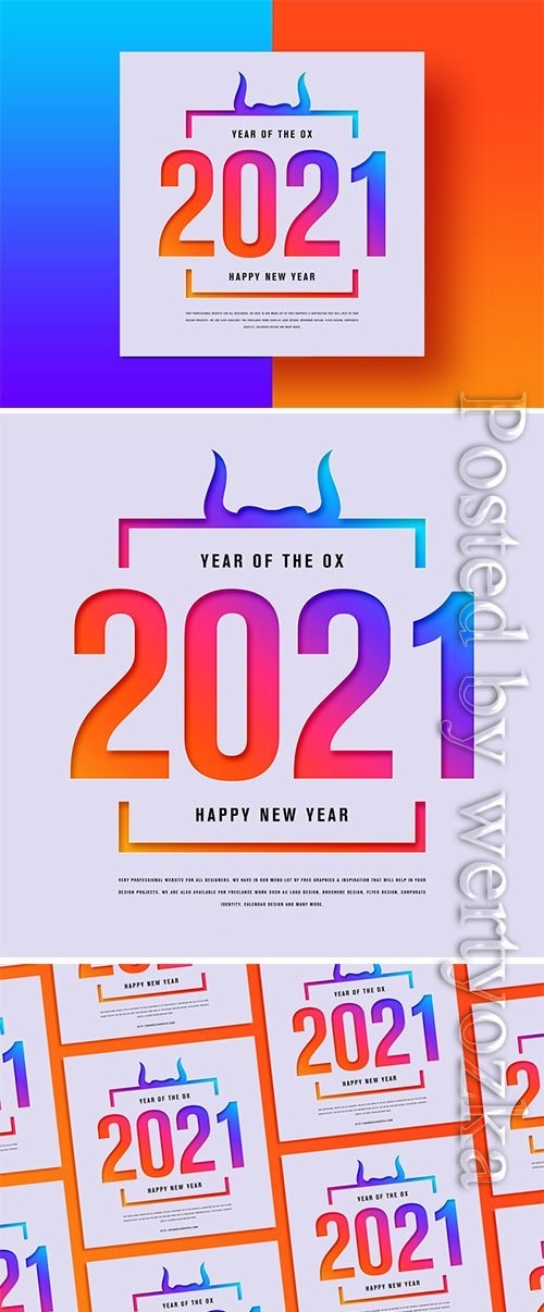 Happy New Year 2021 Banner Template