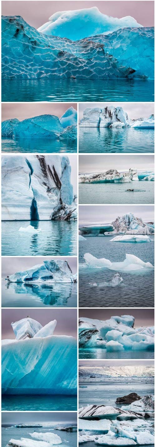 Icebergs stock photo