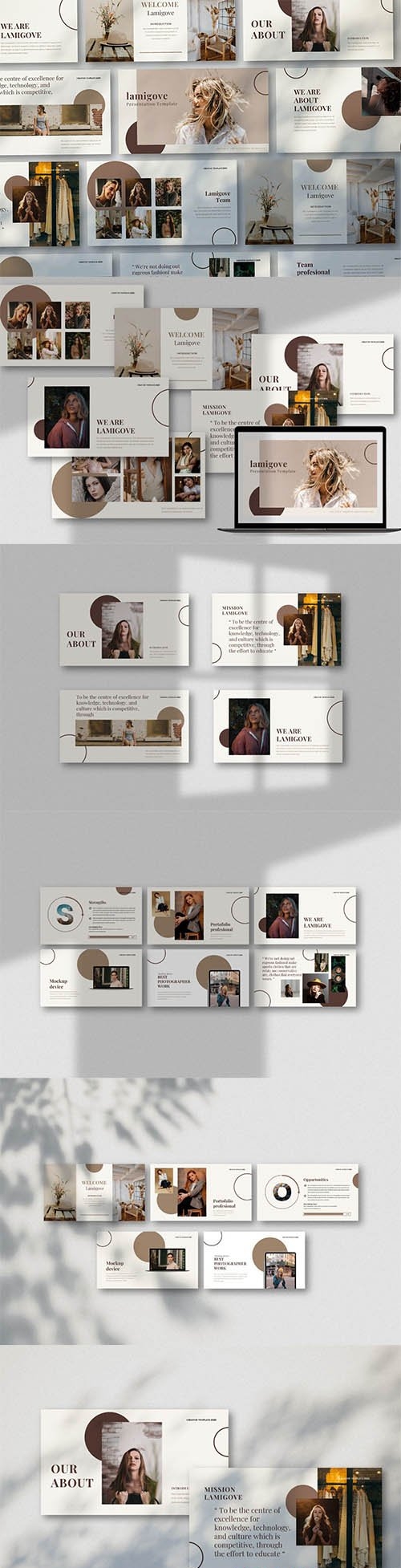 lamigove Creative Powerpoint, Keynote and Google Slides Template