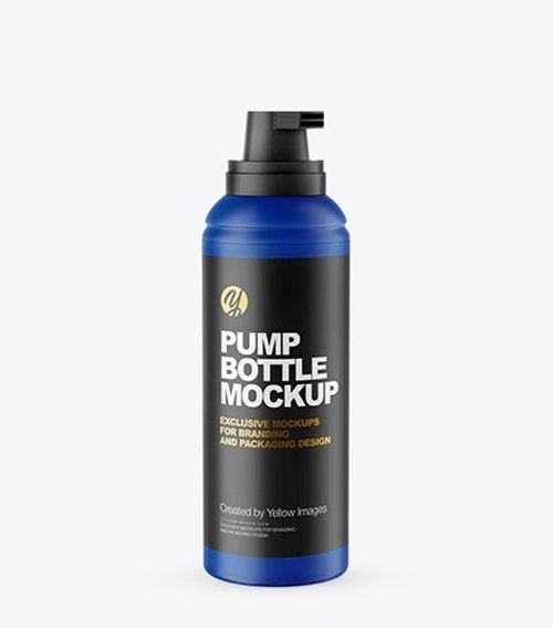 Matte Pump Bottle Mockup 58738