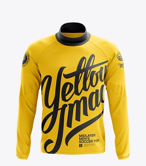 Men's Midlayer Soccer Shirt Mockup 11528