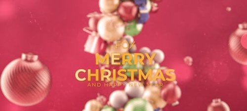Merry Christmas Elegant Abstract 3D 29780285