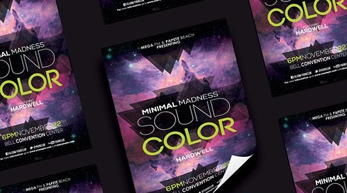 Minimal Sound Color Flyer