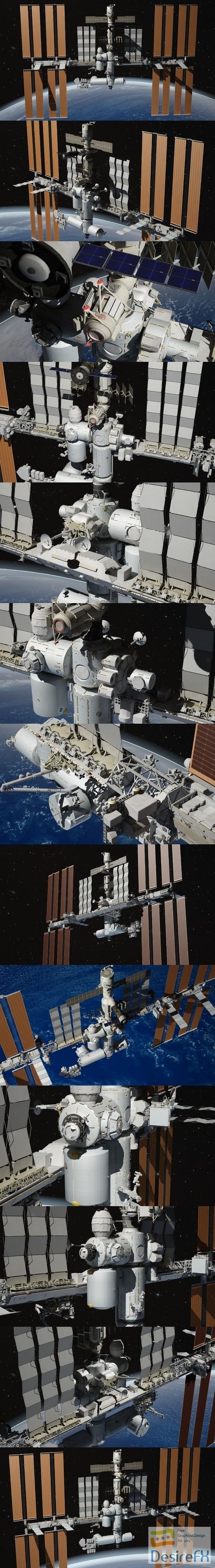 NASA International Space Station 3D Model