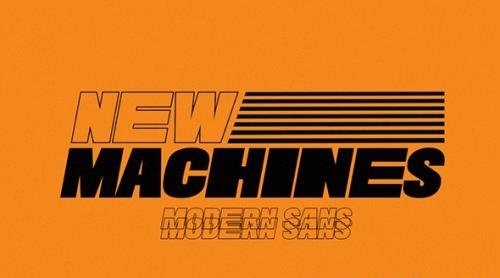 New Machines - Modern San Font OTF-TTF