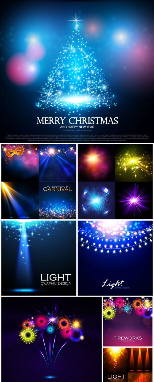 New Year and Christmas illustrations in vector - 1