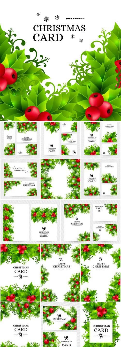 New Year and Christmas illustrations in vector 57