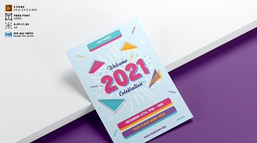 New Year Flyer Template Vol. 01