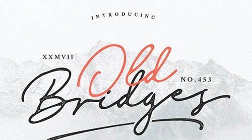 Old Bridges Vintage Script